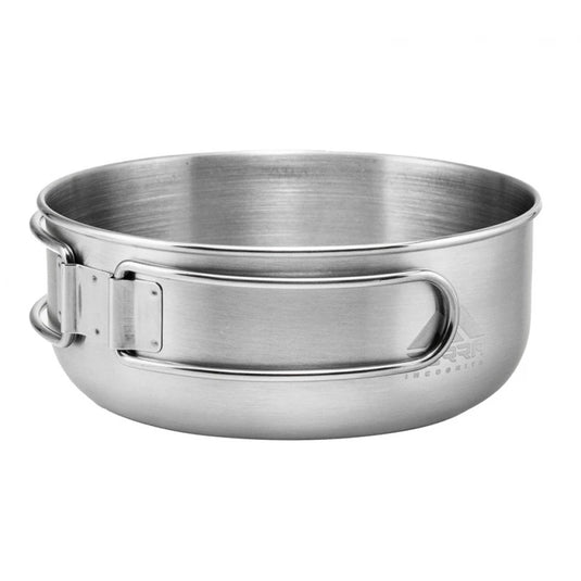 Camping Bowl 17 fl oz 18/8 Stainless Steel Foldable Handles | Steel Bol 500