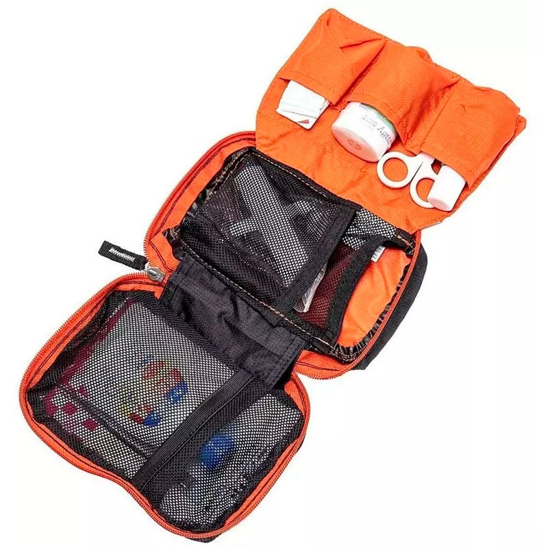 Load image into Gallery viewer, Deuter First Aid Kit AS (Empty, Compact) for Travel, Hiking, and Belt Carry. Organized Interior, Nylon Material, SOS Insert
