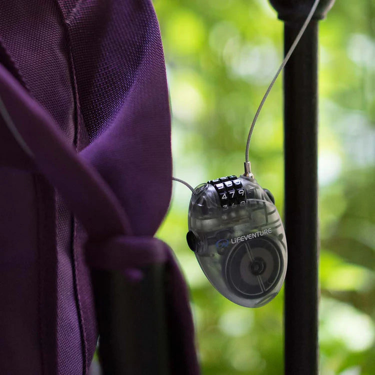 Load image into Gallery viewer, Cable locks for travel 4-digit combo 90cm cable - Lifeventure Cable Lock
