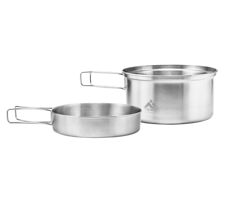 Load image into Gallery viewer, Набор посуды из нержавеющей стали Terra Incognita Pot Pan Set S/M - gr-id-790
