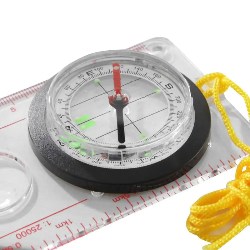 Load image into Gallery viewer, Hiking Map Compass, Liquid-Filled Luminous | TrekLine Horizon Baseplate Compass
