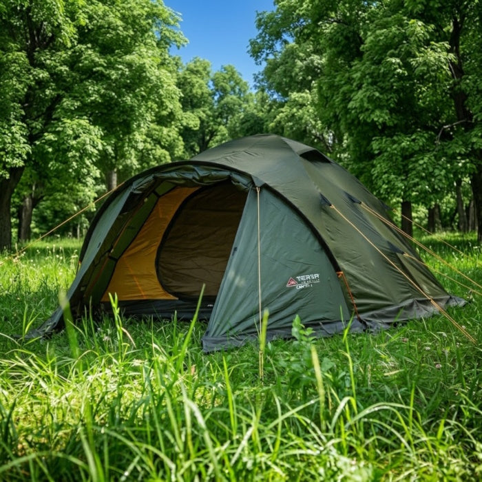 Load image into Gallery viewer, Canyon 3 Alu 4-season tent for 3-4 persons with protective snow skirt.
