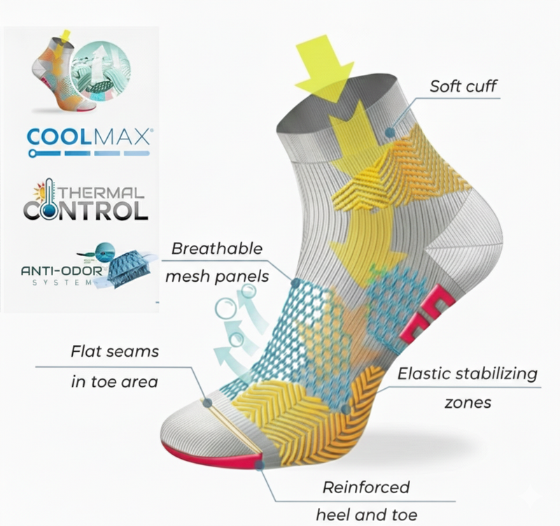 Load image into Gallery viewer, Comodo RUN1 Performance Running Socks for Intensive Training and Racing
