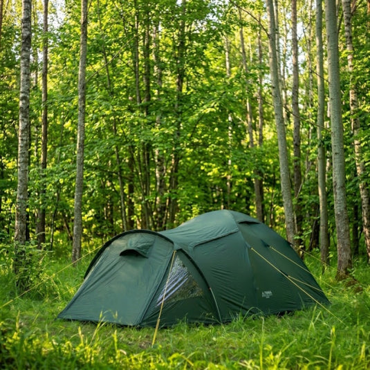 Camping Tent for 3–4 Persons, Family 3-Season, XL Vestibule with Windows