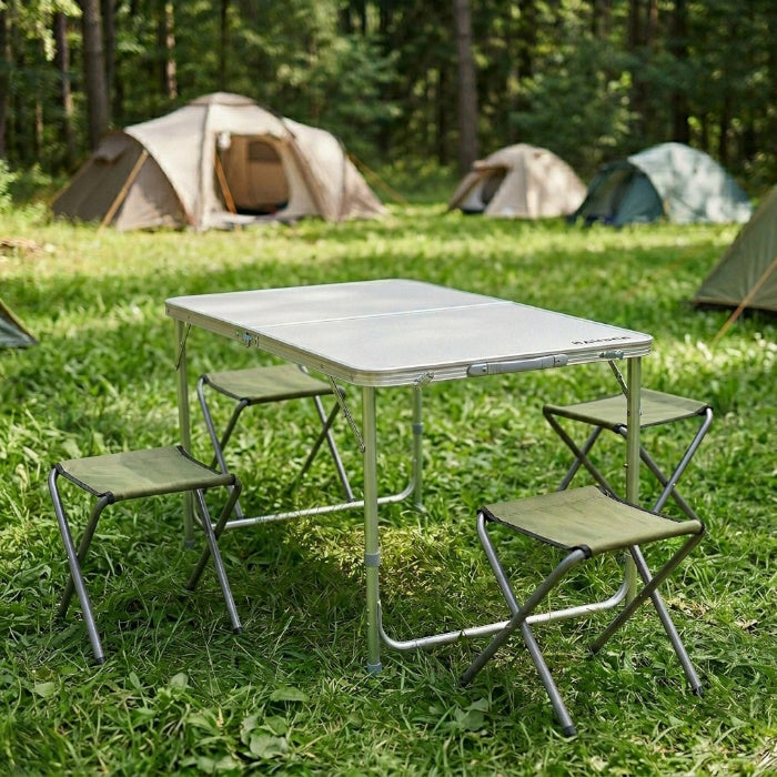 Load image into Gallery viewer, Camping table set with 4 stools 3 height levels suitcase fold | Ranger ST 401
