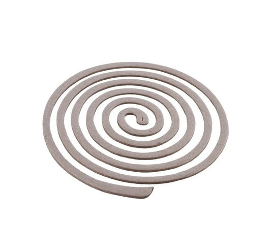 A spiral-shaped insect repellent smoke coil for outdoor mosquito protection