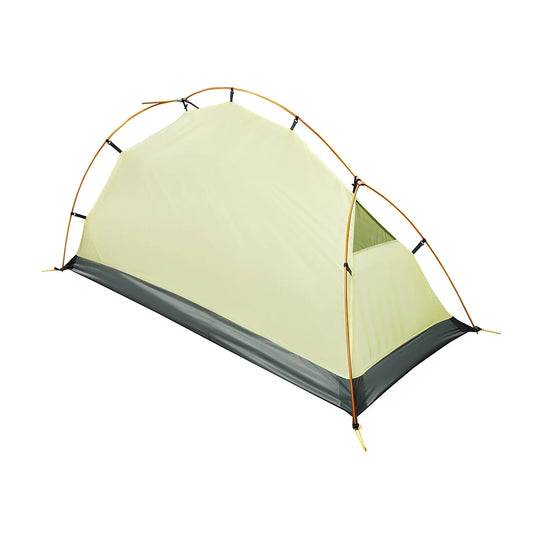 Yellow 20D Polyester Rip Stop inner tent showing the lightweight frame geometry