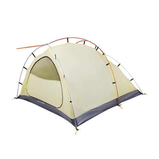 Yellow Rip Stop inner tent of Minima 3 with 5-pole aluminum frame architecture