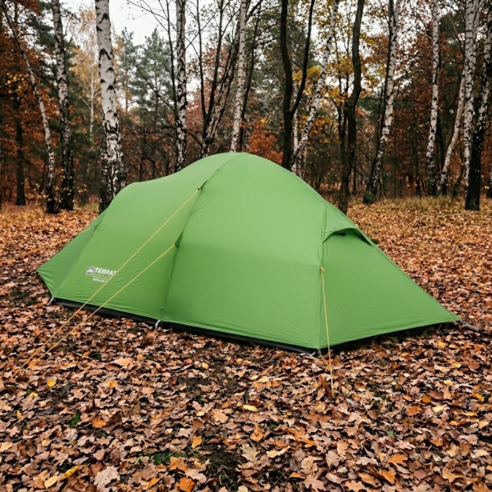 Load image into Gallery viewer, Four-person Minima 4 silicone backpacking tent in the outdoors.
