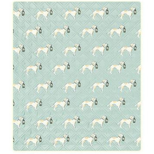 Green Naturehike picnic blanket with a cute dog and lantern pattern