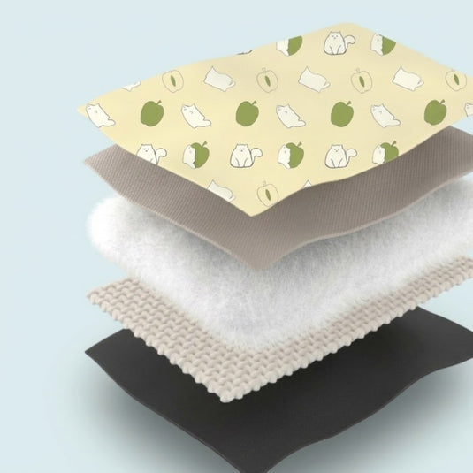 Naturehike blanket layers: waterproof polyester, organic cotton and Oxford base.