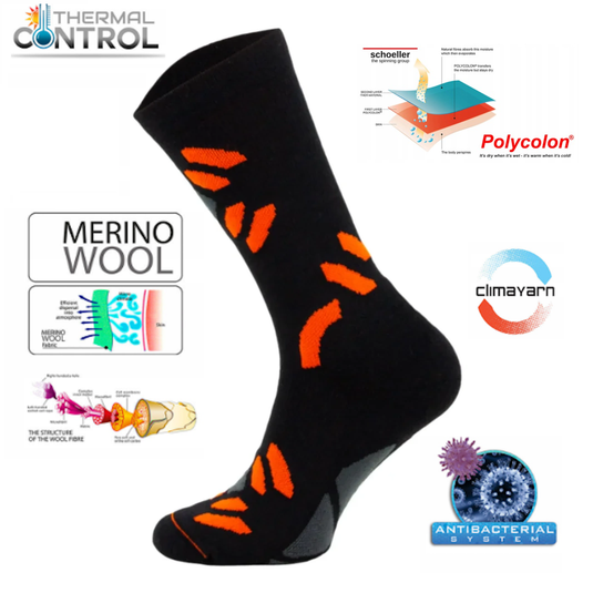 Comodo SKI3 Merino Thermal Socks for Winter Sports and Active Use
