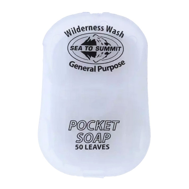 Load image into Gallery viewer, Compact plastic case of Sea to Summit Wilderness Wash Pocket Soap, 50 leaves
