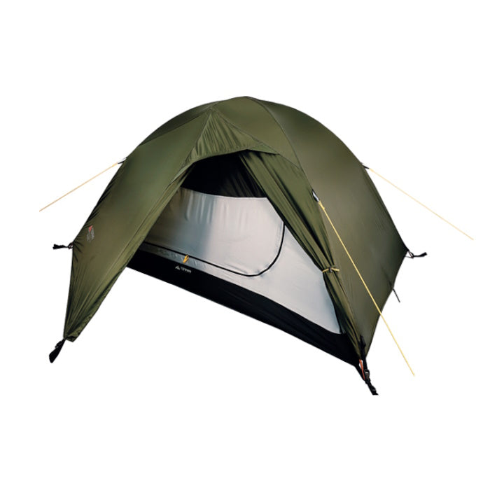 Load image into Gallery viewer, Green 2-person ultralight backpacking tent SkyLine 2 front view
