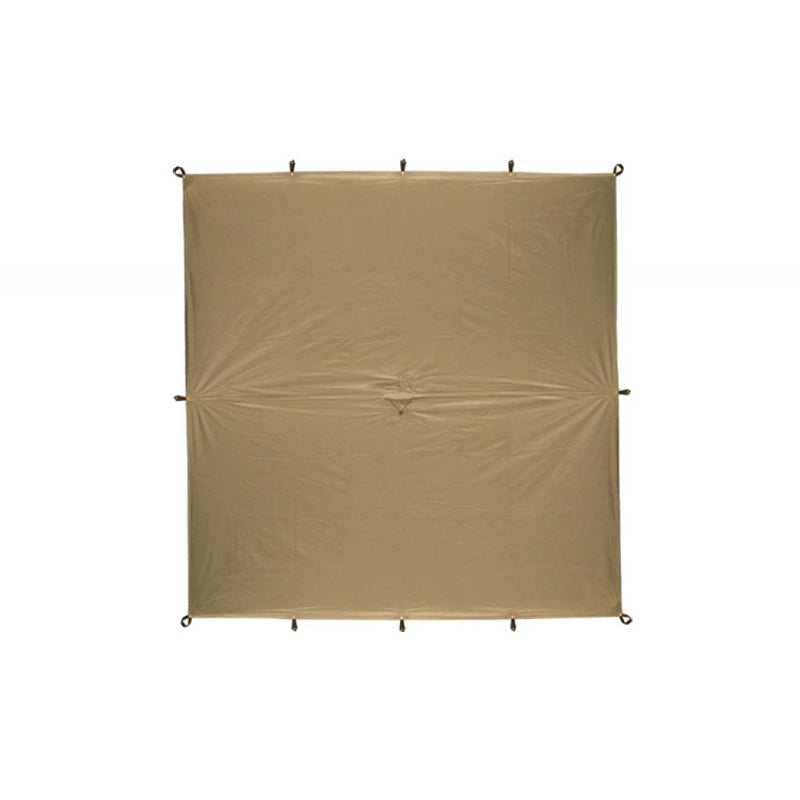 Load image into Gallery viewer, Square sand waterproof shelter tarp for camping and backpacking expeditions.

