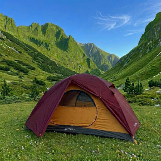 Tent for Backpacking 3-Season Dual Vestibules Adria 2 Alu