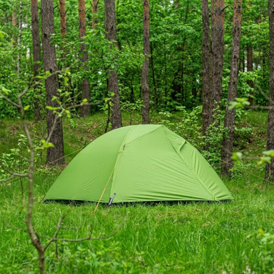 Green Tent 2 Persons, Ultralight All-Season Silicone 