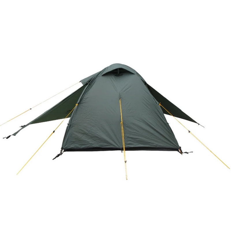 Load image into Gallery viewer, Front view of a dark green Platou 3 tent
