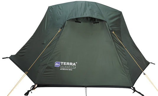 Adria 2/2 Alu Two-Person Three-Season Tent with Dual Vestibules - Available with Aluminum or Fiberglass Poles for Backpacking