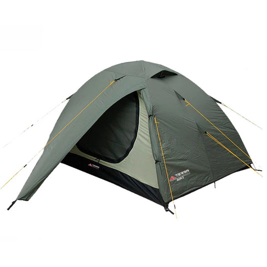 Khaki Terra Incognita Alfa 2 dome tent for 2-3 persons with open vestibule