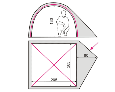 Load image into Gallery viewer, Alfa 3 Lightweight Three-Season Tent for 3-4 Person Camping - Spacious Single Vestibule Design with Easy Setup
