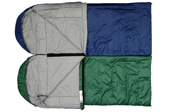 Load image into Gallery viewer, Asleep JR 200/300 L/R Blanket Sleeping Bag with Hood for Youth Camping Adventures
