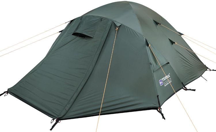 Load image into Gallery viewer, Baltora 4/4 Alu Four-Season Family Tent with Dual Entrances - Available with Aluminum or Fiberglass Poles for 4-5 Person Camping
