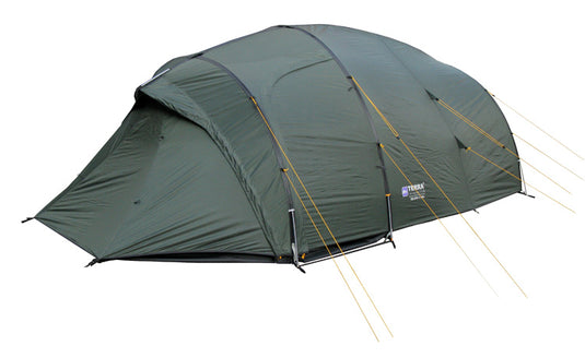 Bravo 4/4 Alu Four-Season Tent with Removable Vestibule Floor - Available with Aluminum or Fiberglass Poles for 4-Person Camping