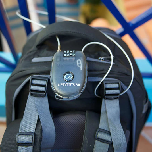 Cable locks for travel 4-digit combo 90cm cable - Lifeventure Cable Lock