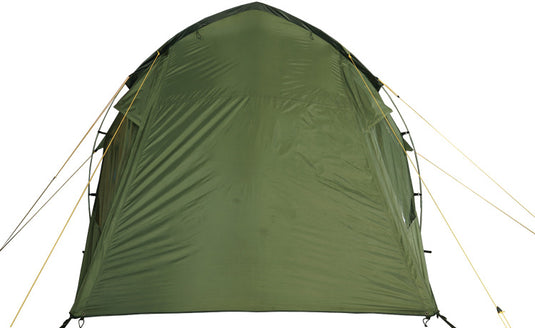 Camp 4 Four-Person Tunnel Tent with Extended Vestibule and Support Poles - Affordable Family Camping Shelter with Dual Entrances