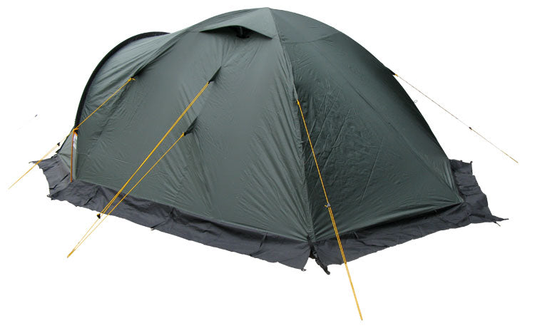 Load image into Gallery viewer, Canyon 3/3 Alu Four-Season Tent with Snow Skirt - Available with Aluminum or Fiberglass Poles for 3-4 Person Mountain Camping
