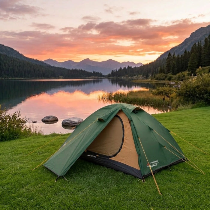 Load image into Gallery viewer, Camping Tent for 2 Persons, All-Season with Extended Vestibule | Platou 2/2 Alu
