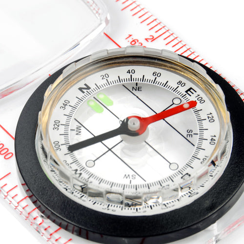 Load image into Gallery viewer, Hiking Map Compass, Liquid-Filled Luminous | TrekLine Horizon Baseplate Compass
