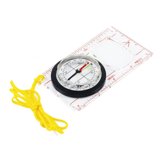 Hiking Map Compass, Liquid-Filled Luminous | TrekLine Horizon Baseplate Compass