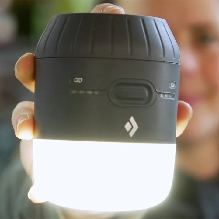 Load image into Gallery viewer, Rechargeable Camping Lantern + Power Bank 250-Lumen USB, Charging Station  | Black Diamond Moji
