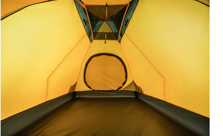 Load image into Gallery viewer, Ksena 3/3 Alu Four-Season Tent with Flysheet Pitch Option - Available with Aluminum or Fiberglass Poles for 3-4 Person Camping
