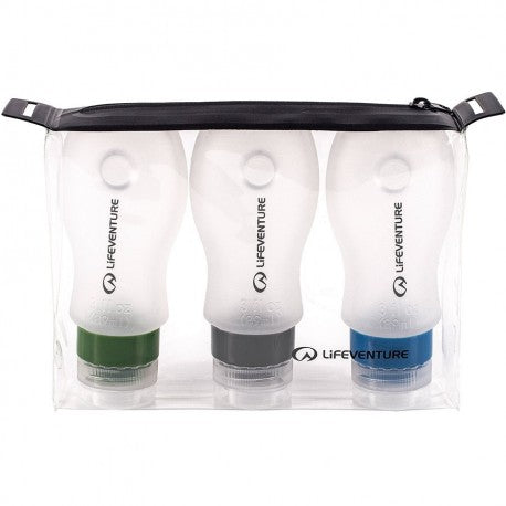 Load image into Gallery viewer, Набор силионовых емкостей Lifeventure Silicone Flight Bottle Set (1012-64220) - id-4689
