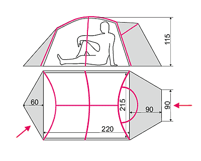 Load image into Gallery viewer, Minima 4 Ultralight Four-Person All-Season Tent with Silicone-Coated RipStop and YKK Zippers - Dual Vestibule Design for Expeditions
