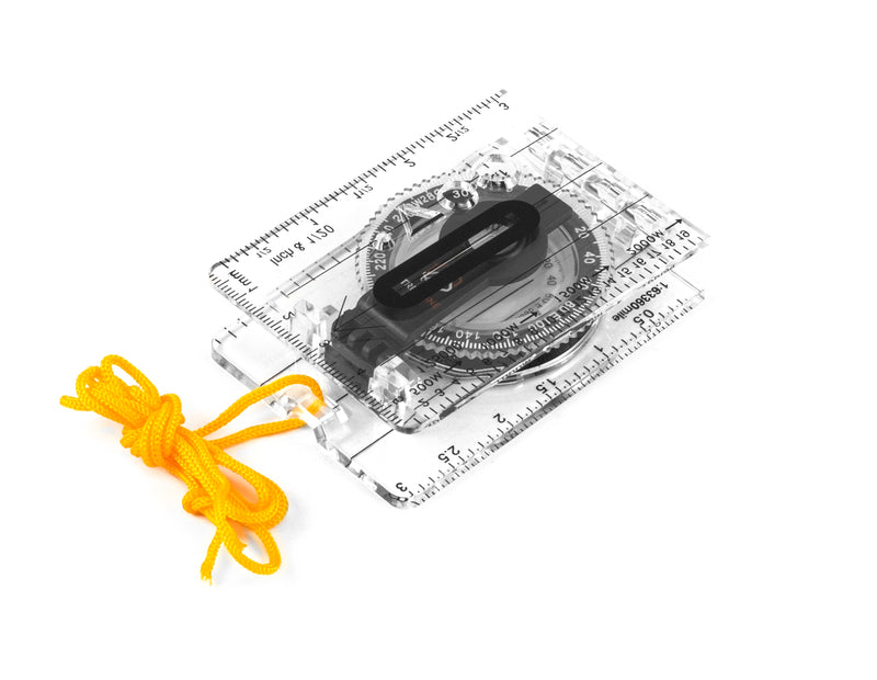 Load image into Gallery viewer, TrekLine Navigate Folding Baseplate Sighting Compass - Liquid-Filled, Luminous, Yellow (50 g)
