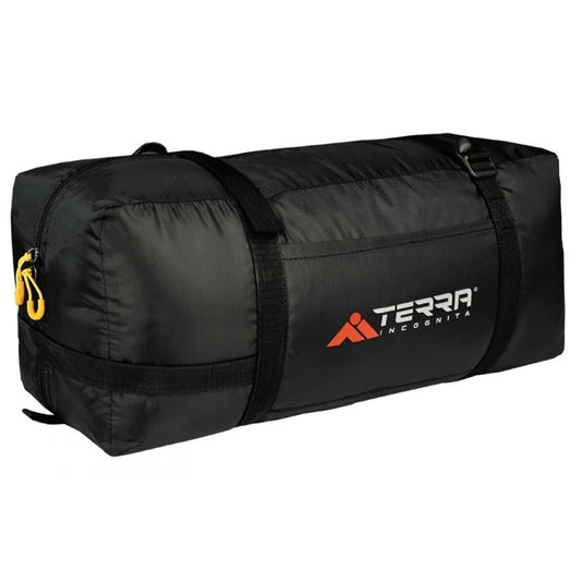 Durable black compression carrying bag for Terra Incognita Olympia 4 camping tent