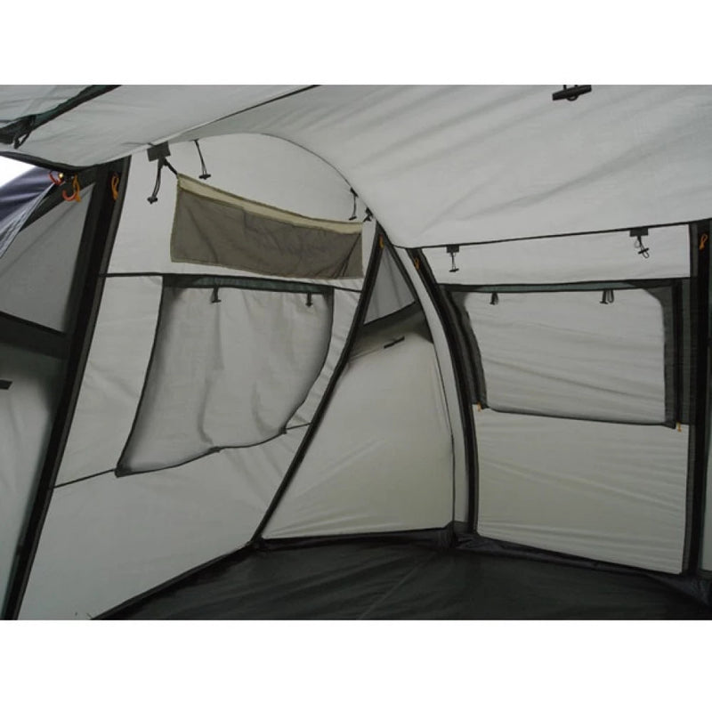 Load image into Gallery viewer, Interior view of Olympia 4 tent with large mesh ventilation windows
