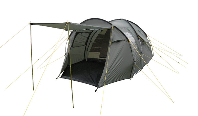 Load image into Gallery viewer, Olympia 4 All-Weather Family Camping Tent with Triple-Entry Vestibule and Detachable Floor for Extended Outdoor Adventures
