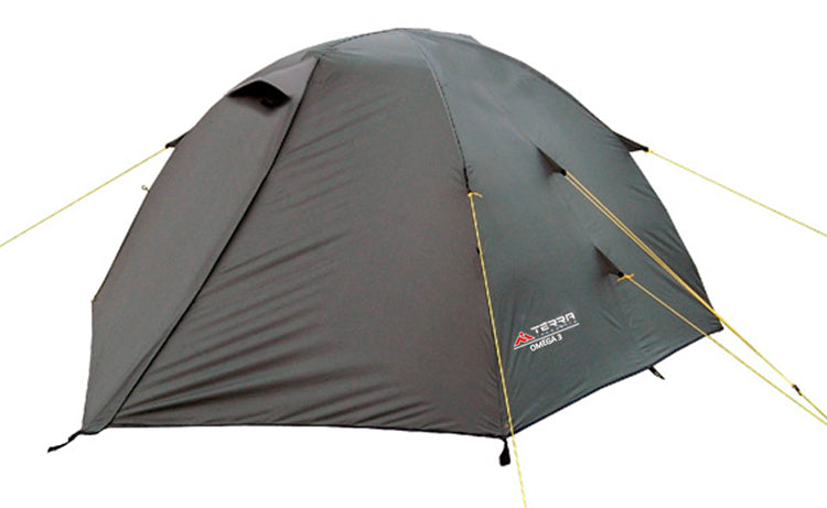 Load image into Gallery viewer, Omega 3 All-Season Three-Person Tent with Dual Vestibules and Entrances - Spacious Design for Family Camping
