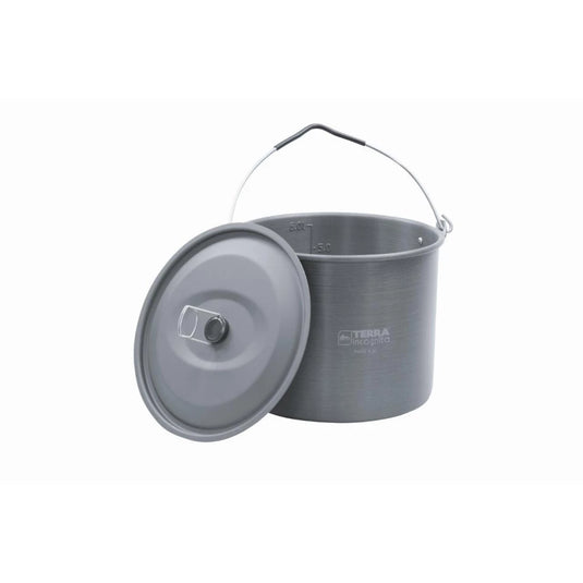 Camping Cookware Set Aluminum Nesting Pots 1.3/2.1/3.2/6.3Qt for Outdoor | Pato