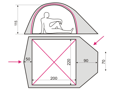 Load image into Gallery viewer, Platou 3/3 Alu Three-Person Three-Season Tent with Extended Vestibule - Available with Aluminum or Fiberglass Poles for Backpacking
