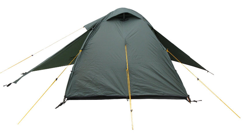 Load image into Gallery viewer, Platou 3/3 Alu Three-Person Three-Season Tent with Extended Vestibule - Available with Aluminum or Fiberglass Poles for Backpacking
