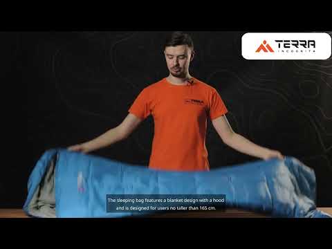 Load and play video in Gallery viewer, Asleep JR 200/300 L/R Blanket Sleeping Bag with Hood for Youth Camping Adventures
