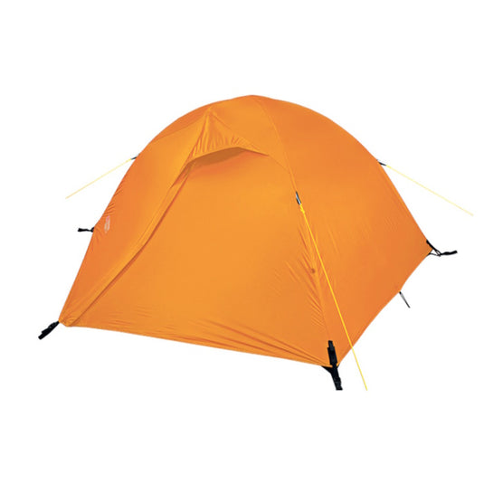SkyLine 2 ultralight 2-person tent pitched on a scenic mountain ridge