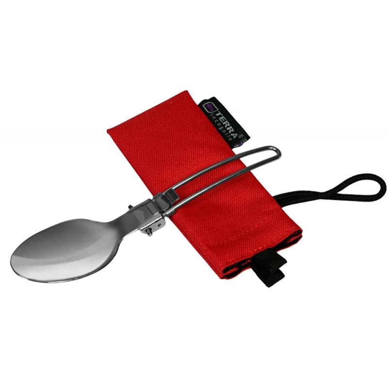 Load image into Gallery viewer, Camping Spoon Folding 18/8 Stainless Steel Utensil with Carry Case | Terra Incognita
