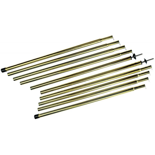 Adjustable Tarp Poles, Steel 230cm Support Set | Steel Tent Poles